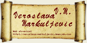 Veroslava Markuljević vizit kartica